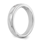 14K White Gold 5-Stone 1/3 carat Round Diamond Complete Channel Band