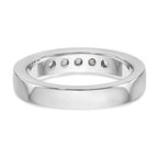 14K White Gold 5-Stone 3/8 carat Round Diamond Complete Channel Band