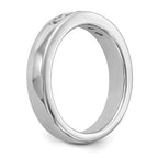 14K White Gold 5-Stone 3/8 carat Round Diamond Complete Channel Band