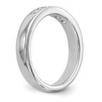 14K White Gold 5-Stone 1/2 carat Round Diamond Complete Channel Band
