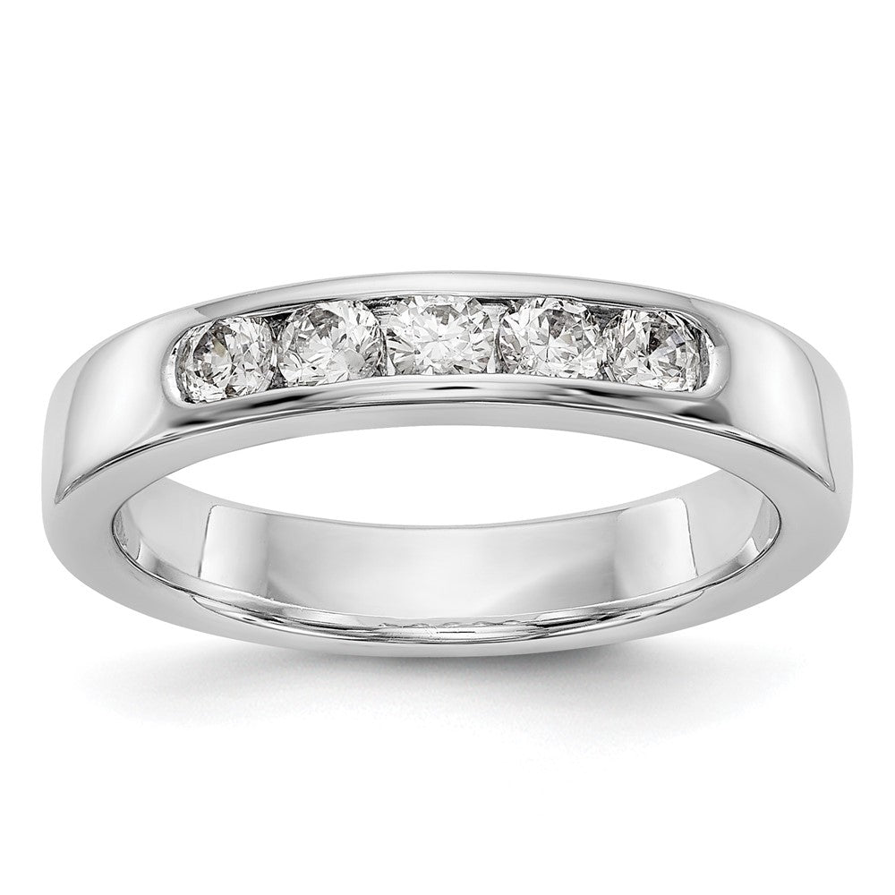 14kw TRUE ORIGIN Lab Grown Diamond VS+, F+ 5-Stone Channel Band