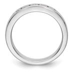 14K White Gold 5-Stone 1/2 carat Round Diamond Complete Channel Band
