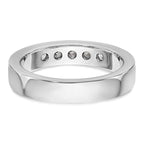 14K White Gold 5-Stone 1/2 carat Round Diamond Complete Channel Band