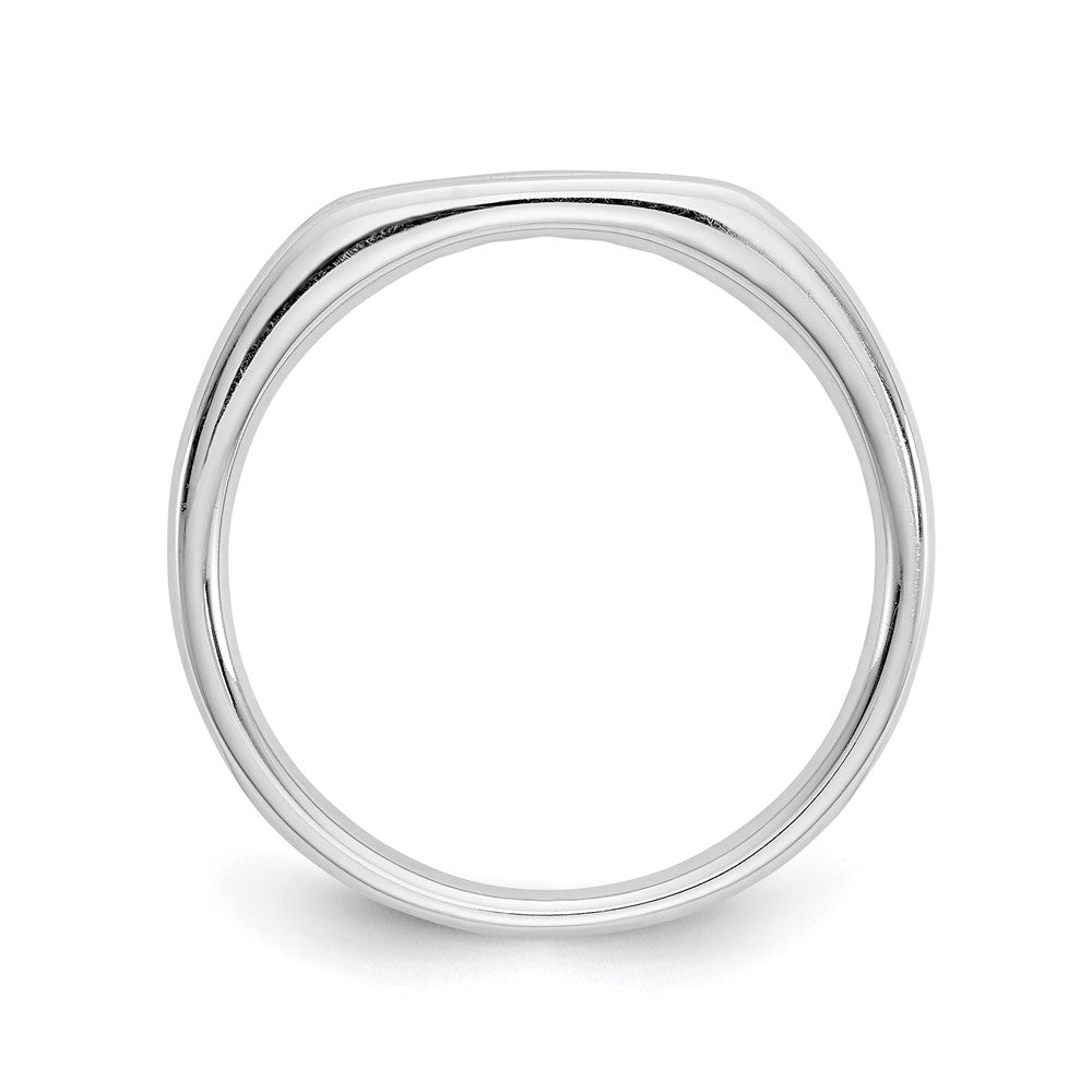 14K White Gold 5-Stone 1/10 carat Round Diamond Complete Channel Band