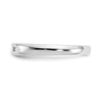 14K White Gold 5-Stone 1/10 carat Round Diamond Complete Channel Band