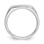14K White Gold 5-Stone 1/6 carat Round Diamond Complete Channel Band