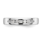 14K White Gold 5-Stone 1/4 carat Round Diamond Complete Channel Band