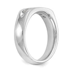 14K White Gold 5-Stone 3/8 carat Round Diamond Complete Channel Band