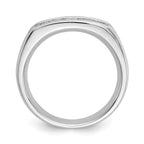 14K White Gold 5-Stone 1/2 carat Round Diamond Complete Channel Band