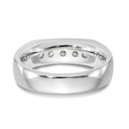 14K White Gold 5-Stone 1/2 carat Round Diamond Complete Channel Band