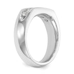 14K White Gold 5-Stone 3/4 carat Round Diamond Complete Channel Band