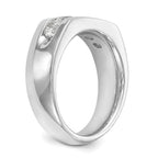 14K White Gold 5-Stone 1 carat Round Diamond Complete Channel Band