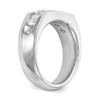 14K White Gold 5-Stone 1.25 carat Round Diamond Complete Channel Band