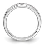 14K White Gold 5-Stone 1/2 carat Round Diamond Complete Channel Band