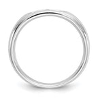 14K White Gold 5-Stone 1/10 carat Round Diamond Complete Channel Band