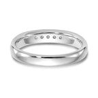 14K White Gold 5-Stone 1/6 carat Round Diamond Complete Channel Band