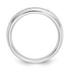 14K White Gold 5-Stone 1/4 carat Round Diamond Complete Channel Band