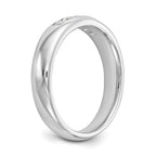 14K White Gold 5-Stone 1/4 carat Round Diamond Complete Channel Band