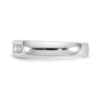 14K White Gold 5-Stone 1/3 carat Round Diamond Complete Channel Band