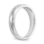 14K White Gold 5-Stone 3/8 carat Round Diamond Complete Channel Band