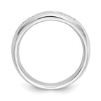 14K White Gold 5-Stone 1/2 carat Round Diamond Complete Channel Band