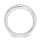 14K White Gold 5-Stone 5/8 carat Round Diamond Complete Channel Band