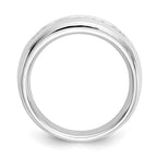 14K White Gold 5-Stone 3/4 carat Round Diamond Complete Channel Band