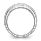 14K White Gold 5-Stone 1 carat Round Diamond Complete Channel Band