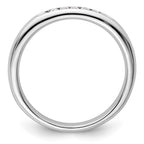 14K White Gold 5-Stone 1/10 carat Round Diamond Complete Channel Band