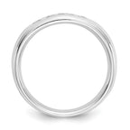 14K White Gold 5-Stone 1/5 carat Round Diamond Complete Channel Band