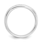 14K White Gold 5-Stone 1/4 carat Round Diamond Complete Channel Band