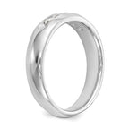 14K White Gold 5-Stone 1/3 carat Round Diamond Complete Channel Band