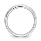 14K White Gold 5-Stone 3/8 carat Round Diamond Complete Channel Band