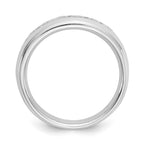 14K White Gold 5-Stone 1/2 carat Round Diamond Complete Channel Band