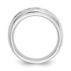 14K White Gold 5-Stone 3/4 carat Round Diamond Complete Channel Band