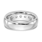 14K White Gold 5-Stone 3/4 carat Round Diamond Complete Channel Band