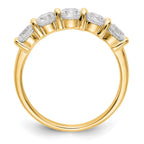 14K Yellow Gold 5-Stone Diamond Band
