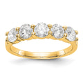 14K Yellow Gold 5-Stone Diamond Band