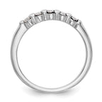 14K White Gold 5-Stone Channel-set 1/4 carat Complete Round Diamond Band