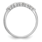 14K White Gold 5-Stone Channel-set 1/2 carat Complete Round Diamond Band