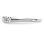 14K White Gold 5-Stone Channel-set 1/2 carat Complete Round Diamond Band