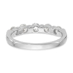 14K White Gold 5-Stone Channel-set 3/4 carat Complete Round Diamond Band
