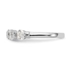 14K White Gold 5-Stone Channel-set 1 carat Complete Round Diamond Band