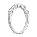 14K White Gold 5-Stone Channel-set 1 carat Complete Round Diamond Band