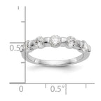 14K White Gold 5-Stone Channel-set 1 carat Complete Round Diamond Band
