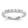 True Origin 14K White Gold 1/3 carat Lab Grown Diamond VS+ F+ Complete Round Five Stone Ring