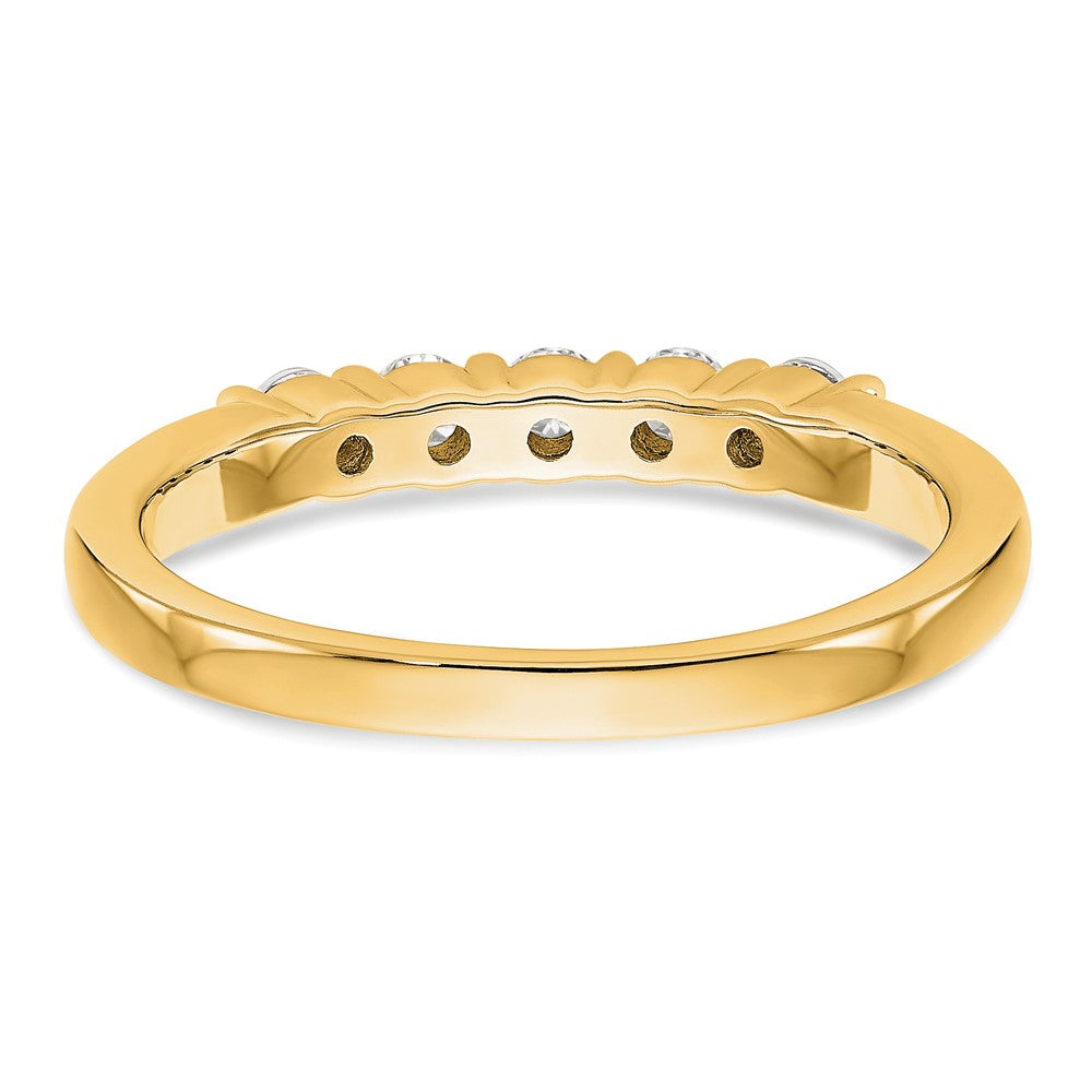 14K Yellow Gold 5-Stone Diamond Band