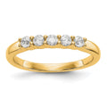 14K Yellow Gold 5-Stone Diamond Band