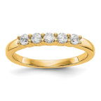 14K Yellow Gold 5-Stone Diamond Band