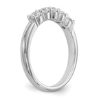 True Origin 14K White Gold 1/2 carat Lab Grown Diamond VS+ F+ Complete Round Five Stone Ring